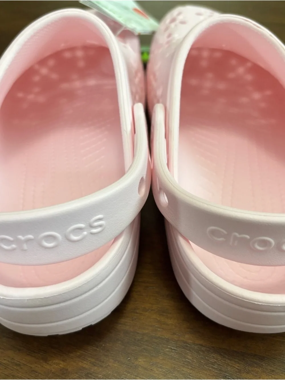 CROCS Kids Light Pink Floral Clogs